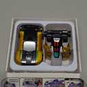 Intoypad Collision Transforming Dinosaur Car Toy, 2 Magnetic Cars Transform into Dinosaur Toys for Kids Toddler Fun Deformation Robot Dino Car Christmas Birthday Gift Toys for Boys Girl(Golden Dragon)