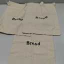 Woanger 3 Pieces Linen Bread Bags Burlap Reusable Drawstring Bread Bags 12 x 15 Inch Unbleached Loaves Pastries Pouch Handmade Food Storage for Bakery Picnic Wedding Wrapping Camping Supplies