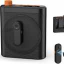 15W Wireless Voice Amplifier with 2 Magnetic Lavalier Mics & Noise Reduction - Bluetooth 5.3 PA System for Teachers, Tour Guide, Yoga - 15H Rechargeable Battery, Waist-Mount Design (Black)