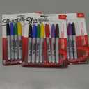 Sharpie Permanent Markers, Fine Point, 24 Pack, Assorted Colors (30217PP)