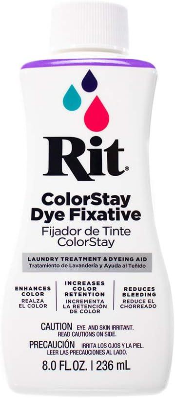 Rit Dye  8 Oz. Liquid Fabric Dye for Clothing, Dcor, and Crafts  Fixative Dye (1 Pack)