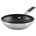 KitchenAid 71019 Stainless Steel Nonstick Frying Pan/Skillet, 8 Inch - Brushed Stainless Steel