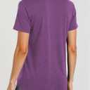 Women's Halloween Tops, Pumpkin Head Graphic Tees with Subtle Ghost Accents for Spooky Season Casual Wear (Purple, XL)