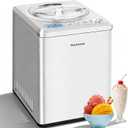 Homtone 2.64 QT Ice Cream Maker with Built-in Compressor, No Pre-Freezing