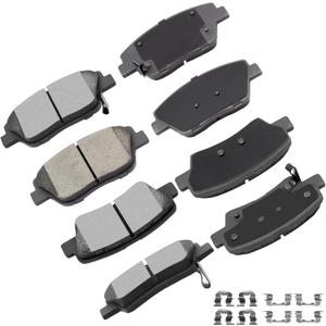 Cciyu D1444 D1445 8pcs Front & Rear Ceramic Brake Pads Kits Fit For Hyundai For Sonata 2011-2015,For Kia For Optima 2013-2016