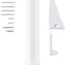 Wright Products Heavy Duty Pneumatic Screen & Storm Door Closer with EZ-Hold Adjustable Speed, Durable & Easy Install, for Out-Swinging Doors (Tranistional, White)