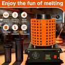 Smart Electric Melting Furnace, 2102°F PID Smelter Kiln Kit 1800 W 110 V with 3 KG Graphite Crucible Cast & Refine Gold, Silver, Copper, Aluminum in Minutes, Jewelry & Hobby Foundry Kit 2026 Upgrade