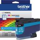 Brother LC406XLC High Yield Cyan Ink Cartridge