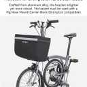 Bike Basket Front, 16L Large Bicycle Basket Heavy Duty with Anti-Scratch & Portable Backpack Style Strap, Waterproof for Brompton