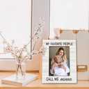 Beliran Nonna Gifts Picture Frame 5x7, Grandma Photo Frame, Christmas Mothers Day Birthday Gifts for Nonnas, My Favorite People Call Me Nonna Wooden Picture Photo Frames for Desk Home Room Decor