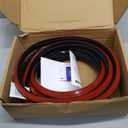 3/4 Inch Flexible Quarter Round Molding, Peel and Stick Rubber Floor Trim, Quarter Round Trim with 3m Tape, Self-Adhesive Bathtub Trim Molding (Black)