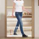 Dog Gate, SHYUJAJIE Adjustable Extra Wide Short Dog Gate,Small Pet Gate with 4 Extension Kits, Pressure Mounted for Doorways & Stairs (White, 18-48" W*14" H)