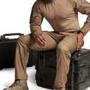CQR Men's Tactical Pants, Water Resistant Ripstop Cargo Pants, Lightweight EDC Work Hiking Pants, Outdoor Apparel