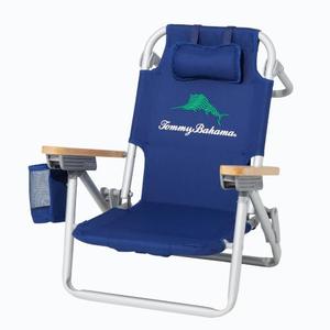 Tommy Bahama Kid's 5-Position Lay Flat Backpack Folding Beach Chair, School of Fish, 20.5 x 20 x 25
