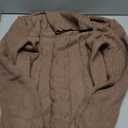 Langwyqu Womens' Turtleneck Long Sleeve Cable Knit Sweaters (Medium, Brown)