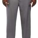PGA TOUR Mens Flat Front Golf Pant with Expandable Waistband (Waist Size 30-44 Big & Tall) (34W x 32L, Quiet Shade)