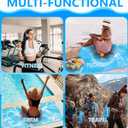 Personalized Microfiber Monogrammed Beach Towel Sand Free Quick Dry Super Absorbent Customized Initial Letter Lightweight Oversized Pool Swim Towels K Gifts for Women (K Blue Snow)