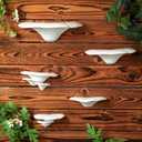 Pinkunn 5 Pack Mushroom Shelves Wall Decor Mushroom Floating Shelf Cottage Core Decor Cute Hanging Shelf for Whimsical Home Living Room Bedroom Kitchen Wall Decoration Ideal Valentines Gift(White)