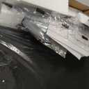 3 Drawers Dresser with Charging Station, 24 Inch Wide LED Night Stand with Adjustable Fabric Drawer, Nightstand with Storage Shelf for Living Room/Bedroom/Office, Rustic Brown.