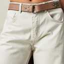 Women's Barrel Jeans Vintage Mid Rise Wide Leg Y2k Baggy Boyfriend Ankle Denim Pants (12)