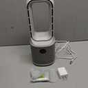 Desk Fan Bladeless, 14 Inch USB Rechargeable Tower Fan with 9 Speed Adjustable, 3 Light, 60 Oscillating, 9H Timer, 5000mAh Battery Cooling Small Table Fan for Bedroom, Office, Nightstand, Grey