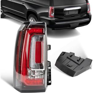 Tail Lights Assembly Fit For GMC Yukon Yukon XL Denali SLT 2015 2016 2017 2018 2019 2020 Rear LED Taillight Brake Back Up Lamp Lens Cover Left Driver Side Replaces GM2800268 84536242 23380459