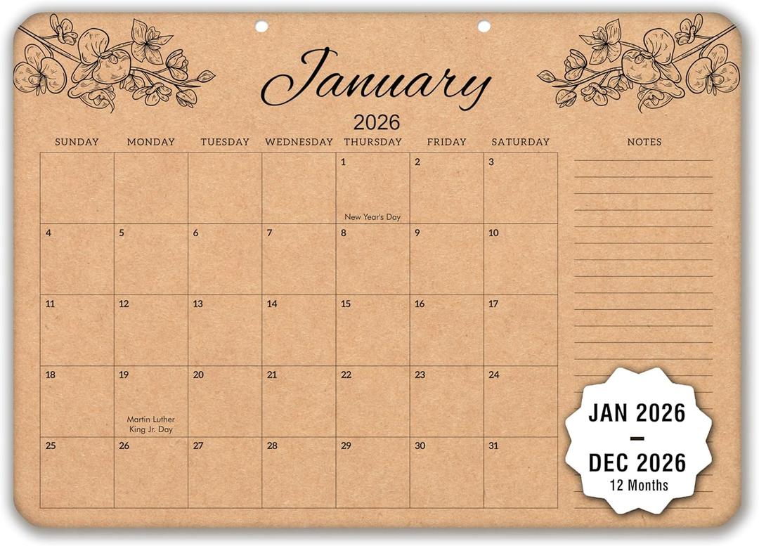 3 x Desk Calendar 2026, 12 Months Large Calendar runs from Jan 2026 - Dec 2026, Big Blotter Desk Pad for Office, Home, Business, Academic: Size 12" X 17"