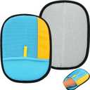 QSYZAIL Pet Hair Removal Glove,Thickened Electrostatic Grooming Gloves for Cats and Dogs,Reusable Pet Hair Remover for Couch,Furniture,Car Seats,Clothing & Carpet (Blue,2 Pcs)