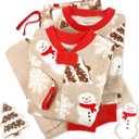 Butterblu Family Jammies Matching Holiday Christmas Pajama Sets | GOTS Certified Organic Cotton for Baby, Toddler, Kids, Adults, and Pets, with Pockets, Perfect for Family Photos