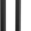 Matte Black Square Barn Door Handles 12"/24"/36"/48"/59'', Pull Push Long French Door Handle Double Sided, Large Front Exterior Shower Door Pull Handles