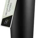 SIPX 22 oz Insulated Coffee Tumbler with Leakproof Lid  Stainless Steel, Vacuum Insulated  Keeps Drinks Hot or Cold for Hours  Cupholder Friendly Travel Mug  Black