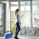 Window Cleaning Kit with Bucket 3 Gallon, 14" Window Squeegee and 15" Scrubber with 61" Long Handle, Professional Window Washing Equipment Cleaner Tool for Home Outdoor Commercial Use