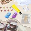 Gezan DIY Hairpin Accessories :10 PCS hair clips,10PCS Hairpin gasket, 2 PCS Sewing Clips, 10 PCS Cotton Quilting Fabric Bundles,One Lace Trim Ribbon Roll and Clear Glue