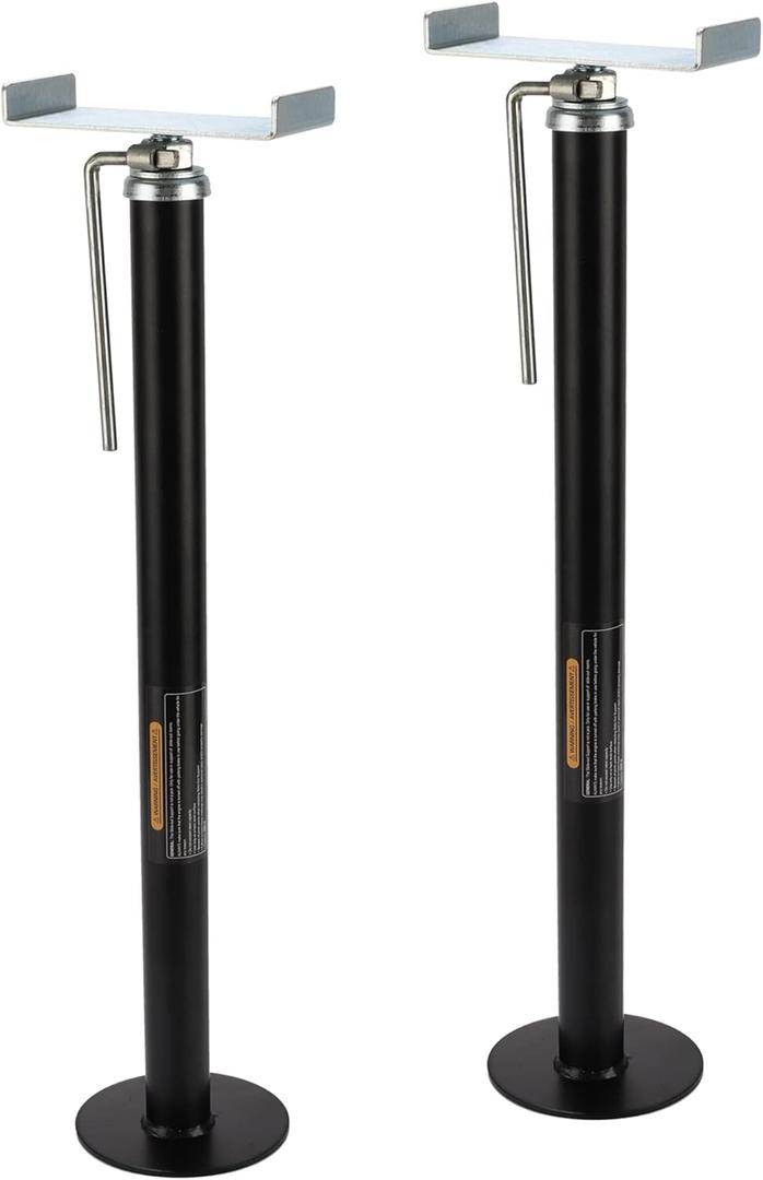 RV Slide Out Support Trailer Stabilizer Jacks, RV Camper Accessories for Travel Trailers - 15" to 26" - 5000 Lbs Each - Pack of 2