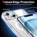 Temdan for iPhone 14 Plus CaseiPhone 15 Plus Case[Compatible with MagSafe] [Military-Grade Drop Protection] [Anti-Scratch] Slim Silky-Soft Touch Translucent Matte Case 6.7 inch, Clear