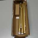 Gold Shower Curtain Rod 34-66 Inches (2.8-5.5ft) Never Rust Adjustable Shower Rod Spring Tension Non Slip No Drilling Shower Rods for Bathroom Garland Window