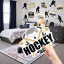 Fuyoooo 24 Pcs Large Size Hockey Cutouts 7-14 Inch Sport Theme Paper Cut Outs Hockey Party Decoration for Locker Bulletin Board Decor Baby Shower Birthday Sport Theme Party Decoration