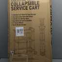 Olympia Tools 85-188 Pack-N-Roll Folding Collapsible Service Cart, 150LB Capacity, Black (150LB, Black)