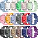 18 Pack Silicone Bands Compatible with Apple Watch 38mm 40mm 41mm 42mm 44mm 45mm 46mm 49mm Women Men, Soft Waterproof Replacement Wrist Sport Band for iWatch Series 11 10 9 8 7 6 5 4 3 2 1 SE Ultra