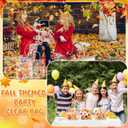 Beupy 24 Pcs Thanksgiving Bags Bulk Clear Fall Gift Bag with Handles Thanksgiving Treat Bag Pumpkin Maple Goodie Bags PVC Autumn Candy Favor for Fall Friendsgiving Party Favors Supplies