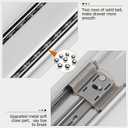 LONTAN 10 Pairs Soft Close Drawer Slides 18 inch SL4502S3-18 Ball Bearing Full Extension Dresser Drawer Glides Side Mount Heavy Duty Kitchen Cabinet Rails 100lb Capacity