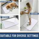 Arotive Bathroom Rugs 34" x 21", Ultra Soft Absorbent Chenille Bath Rugs, Non-Slip Rubber Backing, Machine Washable Bath Mats for Bathroom Floor, Tub and Shower, Home Decor Accessories, White