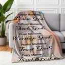 Christian Faith Blankets - Soft Throw, Personalized 60"x80", Religious & Spiritual Gifts for Women & Men