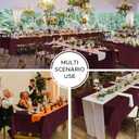 Fitable 8 Pack Table Cloth Rectangle Table: Stain and Wrinkle Resistant Tablecloth Rectangular, Washable Polyester Tablecloths for Wedding Party Dining Banquet Event Catering(Burgundy, 70x120 Inch)