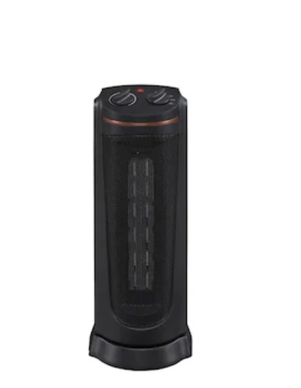 Profusion Heat 1500 -Watt Ceramic Tower Indoor Electric Space Heater with Thermostat