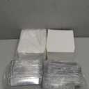 SHENLIU 100 Pack Paper Charcuterie Boxes with Clear Lids, White Disposable Sandwich Containers, Small Bakery Treat Boxes for 2 Cupcakes, Muffins, Hot Cocoa Bombs, Strawberries, To Go Desserts Box