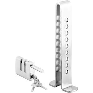 9 Holes Brake Pedal Lock | Anti-Theft Clutch Safety Lock Car Brake Pedal Security Lock Tool with 3 Keys Auto Stainless Steel Clutch Lock Compatible with Pedals Less Than 0.54 inches/13.9mm