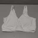 THE GYM PEOPLE Women's Padded Sports Bra V-Neck Wireless Stretchy Workout Crop Tops with Cross Hem Soft Yoga Bras (Large, White)