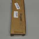 Soulchen 12 Pcs 12'' Black and White Christmas Decor Black and White Ornament Poinsettia Flowers with Stems Artificial Stripe Christmas Tree Topper for Xmas Wreath Holiday Decor