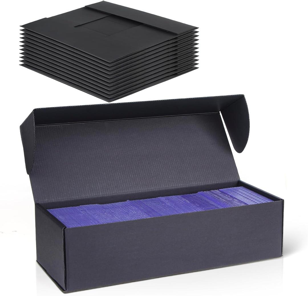Silph PLC Trading Card Storage Box-[12 Pack], Baseball Hobby Card Holder Case for Sports Cards, Top Loader Storage Box for 800 Cards, 200 Top Loaders, and 50 One Touch